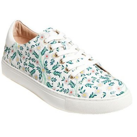 Jack Rogers Leather Cute Daisy Sneakers 9M Brand New - Picture 1 of 5